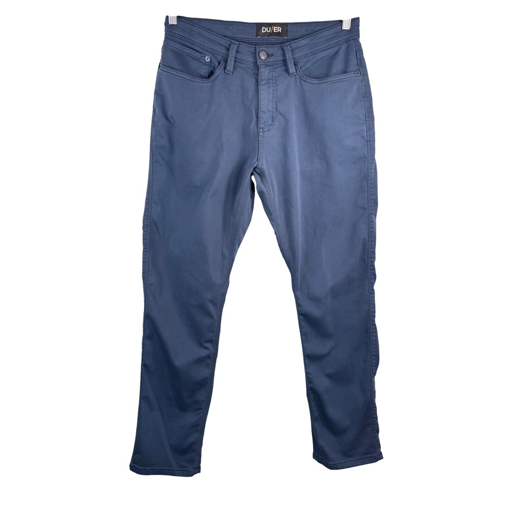 DU/ER N2X Relaxed Taper Blue Stretch Pants Mens athleisure preppy sz 32x30